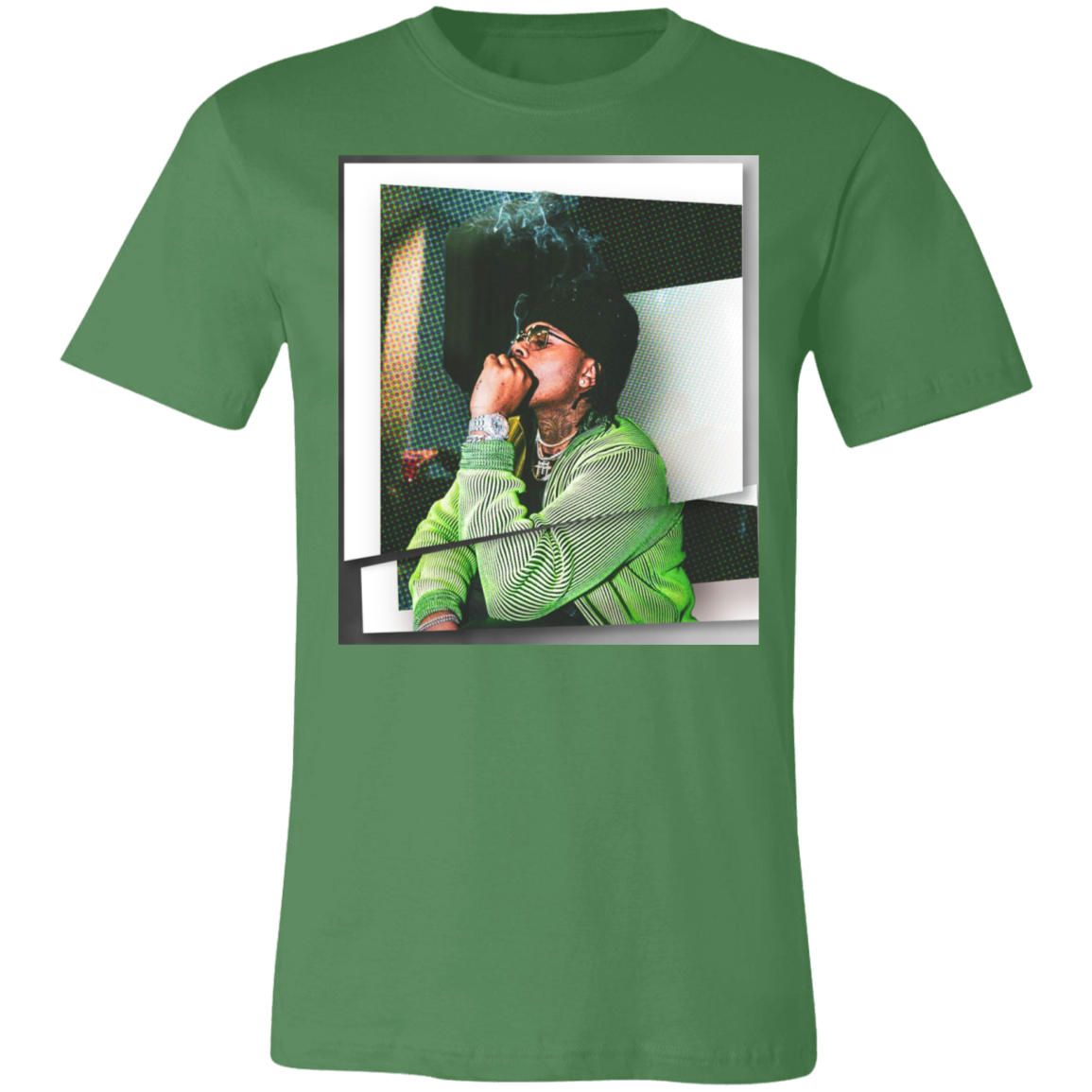 gunna graphic tee in green