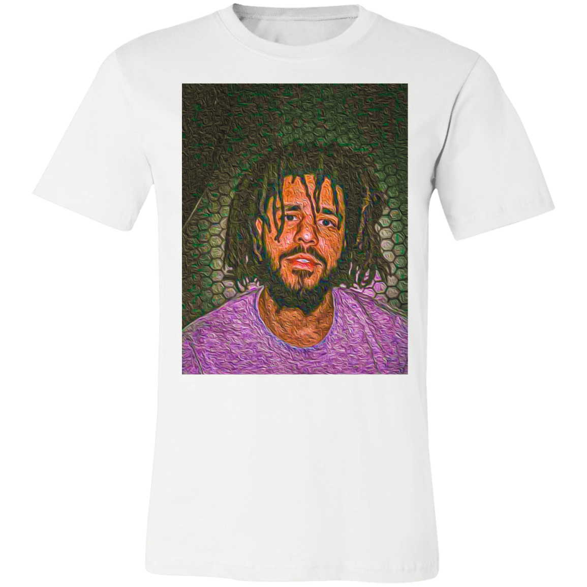 j cole graphic tee in white